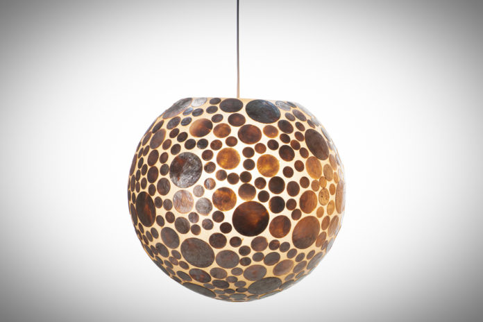 Hanglamp Coin Gold boll 50cm