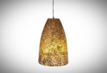 Hanglamp Wangi Gold Cone 28cm