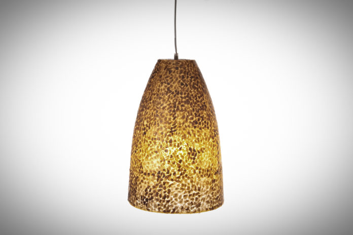 Hanglamp Wangi Gold Cone 28cm